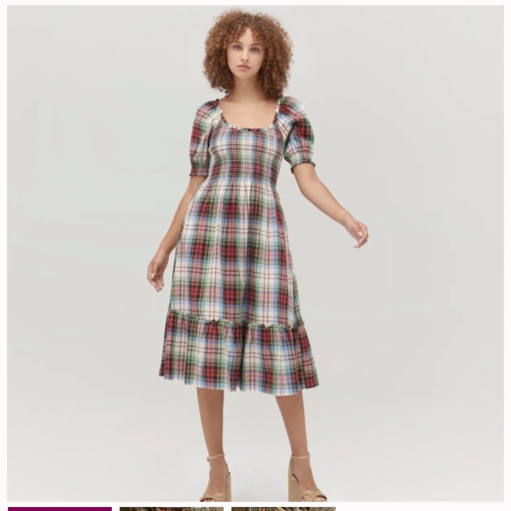 Hill House Louisa Nap Dress in Multi Tartan